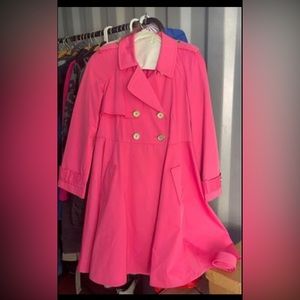 Kate Spade Bubblegum Pink Trench Coat